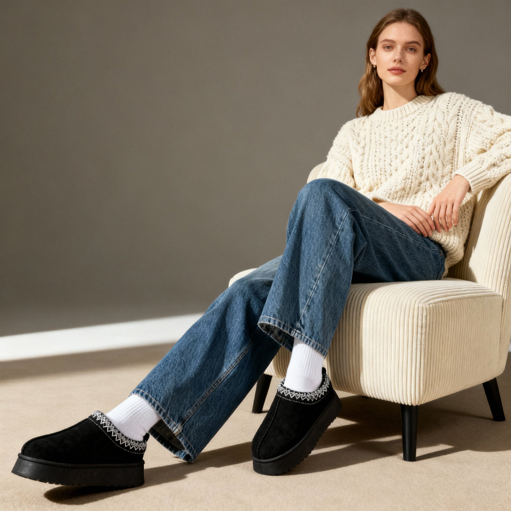 Autumn Platform Slippers